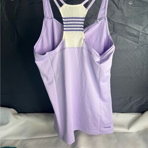 K-Swiss Pastel Lilac and White Tank Top